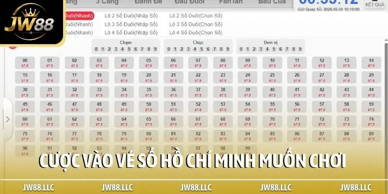 Cược vào vé số Hồ Chí Minh muốn chơi