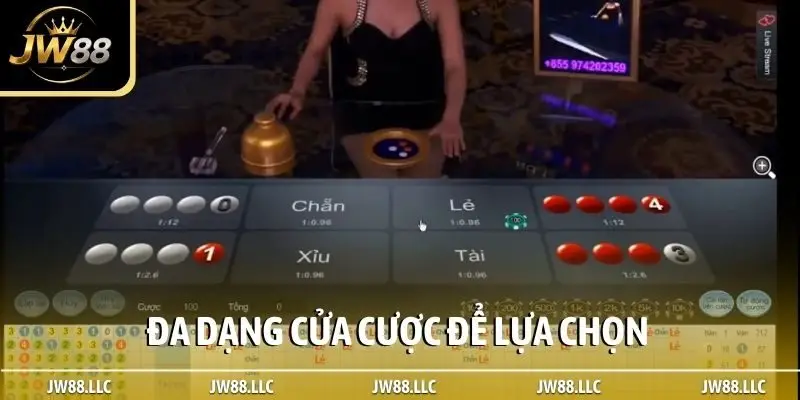 Đa dạng cửa cược để lựa chọn