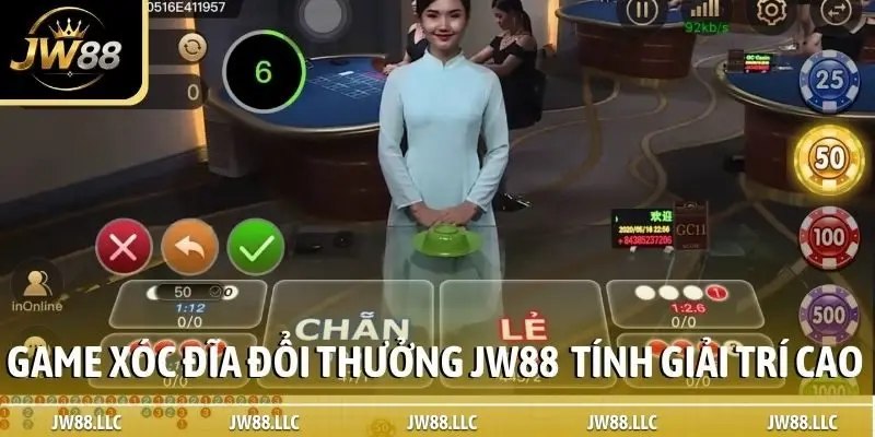Game xóc đĩa đổi thưởng JW88 có tính giải trí cao