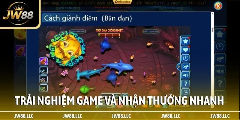 Trải nghiệm game và nhận thưởng nhanh tại JW88