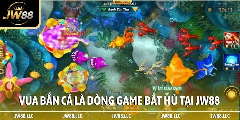 Vua bắn cá là dòng game bất hủ tại JW88
